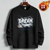 Sudadera de punto con estampado para hombre Invierno Popular Polar Moda Marca Cuello redondo Sudadera Cálida Versátil Camiseta básica para hombre