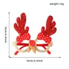 Gafas Decorativas Navideñas Monturas Accesorios para Fiestas Infantiles Gafas con Cuernos de Reno de Papá Noel Decoración Navideña Regalos