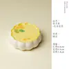 Juego de Té Kung Fu Serie Luna Amarillo Osmanthus Pintado a Mano de Cerámica Arita con Gaiwan de Osmanthus, Tetera, Taza de Té y Taza de Maestro