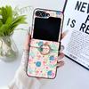 Flamingo glitter japonês e coreano para Samsung zflip6 capa de telefone zflip5 / 4 tela dobrável pequena capa protetora fresca