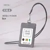 Porta Credencial de Tela de Poliéster Cubierta Protectora Ranura para Tres Tarjetas Insignia de Identificación de Trabajo Insignia de Trabajo Correa Porta Tarjeta de Comedor Estudiantil