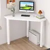 Mesa de canto para quarto, mesa de canto curva, escrivaninha, mesa de computador, mesa de escritório modular moderna