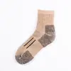 Calcetines Personalizados Denoho Estilo Norteamericano 84 Punto Grueso Antideslizantes de Bucle Alto Mezcla de Lana para Correr al Aire Libre, Montañismo y Senderismo