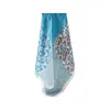 Pañuelo de Seda de Morera Pequeño con Flores Frescas para Mujer, Pañuelo Cuadrado Pequeño de Seda para Primavera y Otoño, Pañuelo para la Cabeza Versátil para Exteriores