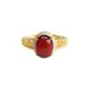 Anillo de Ámbar Báltico Ámbar Rojo Natural Anillo con Garras Venta al por Mayor en Vivo Dropshipping S4110901L