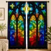 Cortinas geométricas personalizadas transfronterizas de Amazon con impresión digital para decoración de sala de estar y dormitorio, cortinas terminadas, TEMU dropshipping