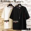 Camiseta de Linho Manga Curta Estilo Buda Masculina Verão Moda Nacional Algodão e Linho para Homens Gordos Roupa Tang Estilo Chinês Masculina Plus Size Roupa Zen Top