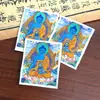 Gran Venta Tíbet Nepal Puro Pintado a Mano Thangka Buda de la Medicina 4*5 Núcleo de Tarjeta