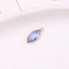 Ojo de Caballo borde de cobre cristal vidrio colgante accesorios para joyería diy conexión de doble colgante pendientes horquilla materiales de producción
