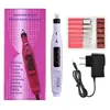 Polidor de Unhas Elétrico Transfronteiriço Recarregável por USB Portátil Caneta Polidora de Unhas Ferramenta de Manicure Portátil para Polir Unhas
