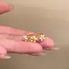 Anillo liso elegante y minimalista para el dedo índice, popular entre las influencers femeninas, anillo hueco de lujo ligero, anillo de lazo de estilo coreano de nicho