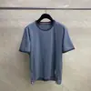 Venda Direta de Fábrica Tb Novo Estilo de Verão Gola Redonda Manga Curta com Acabamento Contrastante em Linha Camisetas Casuais e Confortáveis para Homens e Mulheres