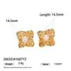Pendientes Versátiles de Gama Alta con Diseño de Nicho Transfronterizo Europeo y Americano, Tachuelas Caladas de Encaje con Imitación de Perla, Nueva Colección Primavera/Verano