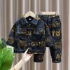 2276 Conjunto de Roupa de Outono para Meninos Infantil Casual Meninos Estiloso Moderno Roupa de Outono para Meninos Jovens 2026 Novo Conjunto da Moda