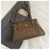 Bolsa de Axila Feminina Nova Moda Estilo High-End para Comércio Exterior Transfronteiriço, Bolsa de Mão Retrô de Grande Capacidade, Bolsa de Ombro, Tendência