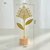 Estilo Nórdico Lujo Ligero Artesanías de Metal Decoración Creativa para el Hogar Entrada de Sala de Estar Decoración de Gabinete de Vino Arte en Hierro Adorno de Girasol
