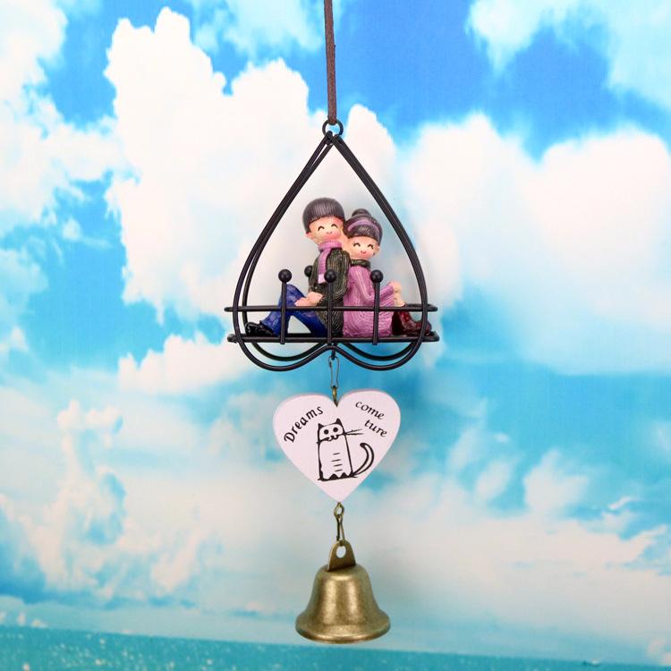 铁艺爱心情侣风铃 08