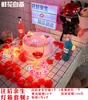 Vela de gel corazón de aniversario velas románticas accesorios para cena de aniversario decoración para confesión de cumpleaños
