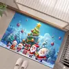 Tapetes Decorativos de Veludo Cristal Série Árvore de Natal Mais Vendidos na Temu Transfronteiriça para Sala de Estar, Hall de Entrada, Quarto, Resistente a Manchas, Em Estoque Atacado