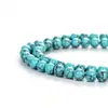 Cuentas Redondas Turquesa Azul Lago Cuentas Sueltas Sintéticas Pulsera DIY Collar Accesorios de Joyería Cuentas al por Mayor Suministro Transfronterizo