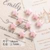 Serie Rosa Cuentas de Cerámica Pulsera de Hilo Joyería Material Hecho a Mano Aretes Cerámica Hecha a Mano Accesorios de Alta Temperatura Cuentas