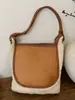 Bolsa de Ombro Grande de Alta Qualidade com Costura para Mulheres 2025 Nova Moda Outono Estilo Coreano Simples Bolsa Tote para Mulheres