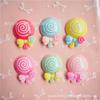 Lindos accesorios de joyería de piruleta con lazo de resina, accesorios para el cabello para niños, accesorios para tocados, accesorios para fundas de teléfono