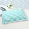 Almohada de Algodón Lavado con Trigo Sarraceno Núcleo de Cáscara de Trigo Sarraceno Relleno Completo de Cáscara de Trigo Sarraceno Adulto Estudiante Niños Ayuda para Dormir Individual Protección del Cuello