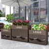 Departamento de ventas de jardineras de hierro, combinación de jardín de flores para exteriores, calle comercial, valla de carretera municipal, partición, soporte de flores, comedero para flores