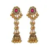 Venta Caliente Estilo Étnico Vintage Clásico Elegante Ganchos para Oreja Versátil Hueco Moda Borla de Cuentas de Arroz Colgante de Campana Pendientes