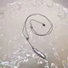 Colar de Pérola Natural de Água Doce em Prata S925 Colar Feminino Corrente para Clavícula Palito de Dente de Prata Formato Barroco Simples Presente