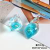 Nuevo colgante de resina luminosa para collar, pendientes y bolso, estilo marino, microadornos paisajísticos.