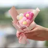Mini Ramilletes Tejidos a Mano, Regalos Creativos de Cumpleaños, Flores de Lana, Decoraciones de Flores Eternas