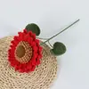 Flores de Lana Transfronterizas Hechas a Mano Flores de Girasol de Lana Terminadas Puestos del Mercado Nocturno Ramilletes Tejidos a Mano Flores de Lana