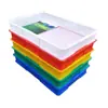 Caja de almacenamiento, charola cuadrada de plástico, caja de rotación, marco de plástico, caja de alimentos, caja de rotación logística, engrosada, Xichen, envío directo de una pieza