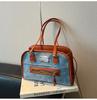 Bolsa Retro Fosca para Axila Feminina 2025 Outono Nova Bolsa de Mão Estilo Preppy Bolsa de Ombro Leve Versátil para Roupas de Trabalho Femininas