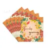Plato de Papel para el Día de Acción de Gracias Traje Decoración Temática de Calabaza de Otoño Celebración de la Cosecha Plato de Papel Desechable Vaso de Papel Mantel Suministros