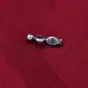 Hecho a mano Plata de Ley S925 Maciza Cuenta Redonda Pez Pequeño Separador Cuenta para Pulsera de Cuerda Trenzada DIY Cuentas Sueltas
