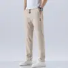Pantalones Casuales de Cordón Estilo Americano 2026 para Hombre, Cintura Elástica Estilo Coreano Versátiles Deportivos Pierna Recta Largos Ropa para Hombre