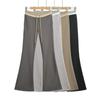 Calça Feminina Outono 2024 Hot Girl Color Block Americana com Cordão Cintura Baixa Slim Fit Micro-Wei Calça Esportiva Casual