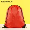 Bolsa de Armazenamento com Cordão de Poliéster 210d Estampada Digitalmente para Estudantes com Alça de Ombro à Prova d'Água em Tecido Oxford Mochila Simples
