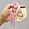 Extensões de Cabelo Clip-In de Fibra de Alta Temperatura, Apliques de Cabelo Sem Costura para Mulheres, Acessórios de Cabelo Coloridos de Uma Peça, Decoração de Cabelo