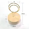 15 Estilos de Portatarjetas de Negocio Redondos de Madera Estilo Antiguo, Portanotas, Portatarjetas de Asiento, Portafotos con Mensajes, Stock Listo Transfronterizo