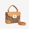 Bolso Cuadrado Pequeño de Lujo con Bloques de Color y Monograma de Gama Alta, Bolso de Mano de Moda Estilo Chanel, Bolso de Hombro de Lujo de Parches de Moda