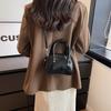 Bolsa Pequena de Textura High-End para Mulheres Primavera e Verão 2025 Novo Design de Nicho Bolsa Transversal de Ombro Único Bolsa Satchel Cor Pura Bolsa Concha