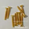 Tornillos de latón estándar británico y americano # 6 # 8 # 10 # Tornillos para máquina Phillips avellanados, tornillos de cabeza plana de cobre están en stock. Bienvenido a consultar
