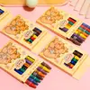 Crayones infantiles de 8 colores, 12 colores, 24 colores para dibujar y garabatear de estudiantes de primaria, pasteles al óleo, premios de papelería para preescolar