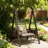 Silla columpio para patio para adultos, individual para interior y exterior, popular mecedora de jardín para balcón, columpio para terraza del hogar