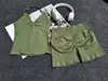 Df Nuevo Conjunto de Chalecos Deportivos, Sujetadores de Cuello Halter, Pantalones Cortos Deportivos para Correr al Aire Libre