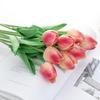 Flores Artificiais Mini Tulipa de PU Transfronteiriças Decoração de Casamento Casa Ornamentos de Flores Artificiais Planta Artificial Toque Alto Artificial